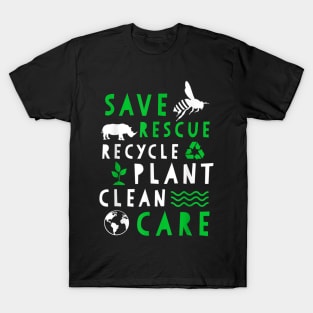 Happy Earth Day 51th nniversary Rescue Pant Goba Warmin T-Shirt